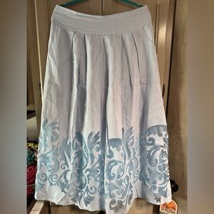 Vintage Lyon size 16 blue skirt with lining in good used condition